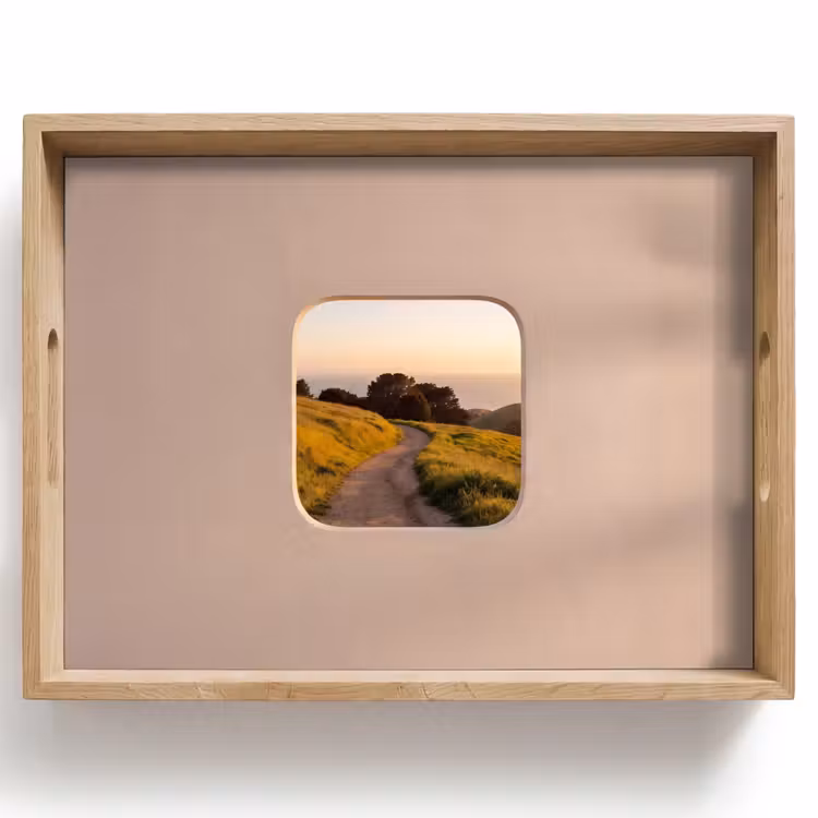 Dienblad - Uitzicht - Kust - Natuur — 1