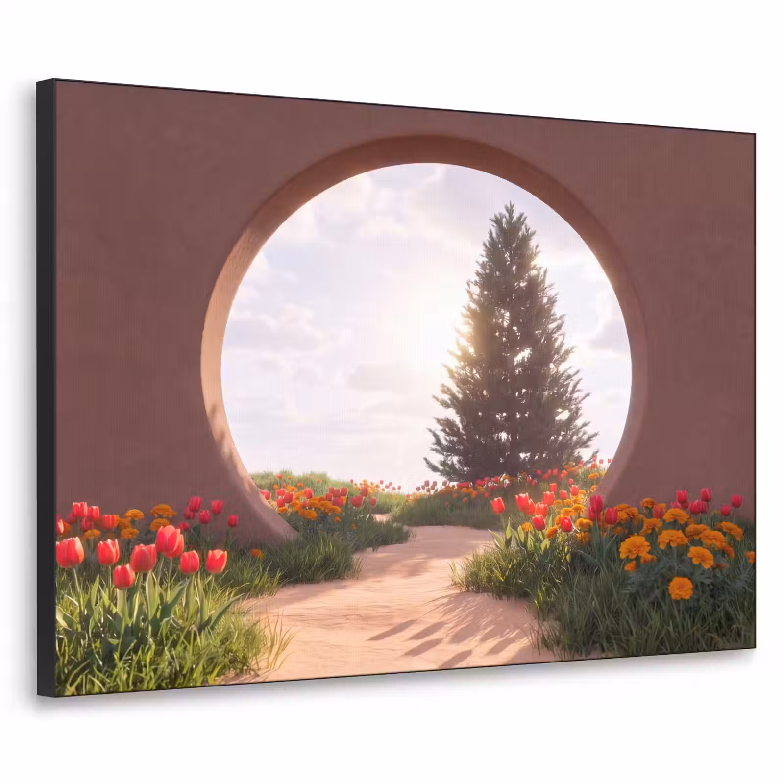 Art frame - Pad - Bloemen - Natuur — 1