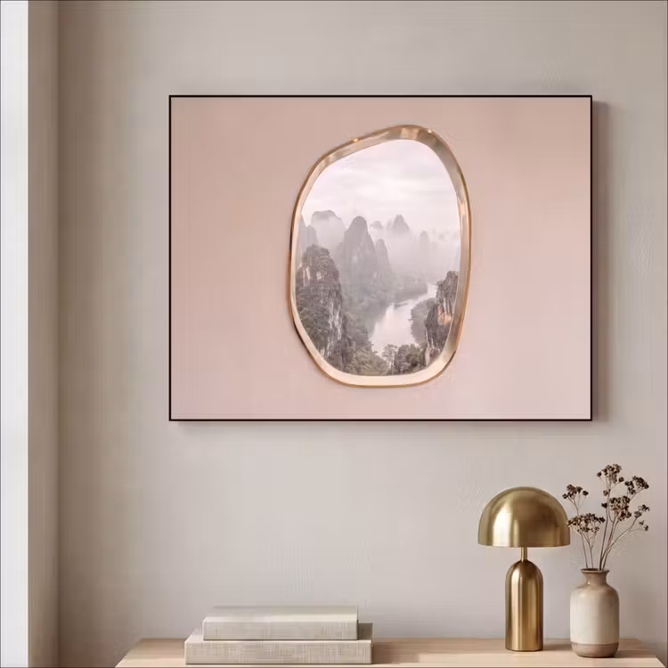 Art frame - Bergen - Rivier - Natuur — 5