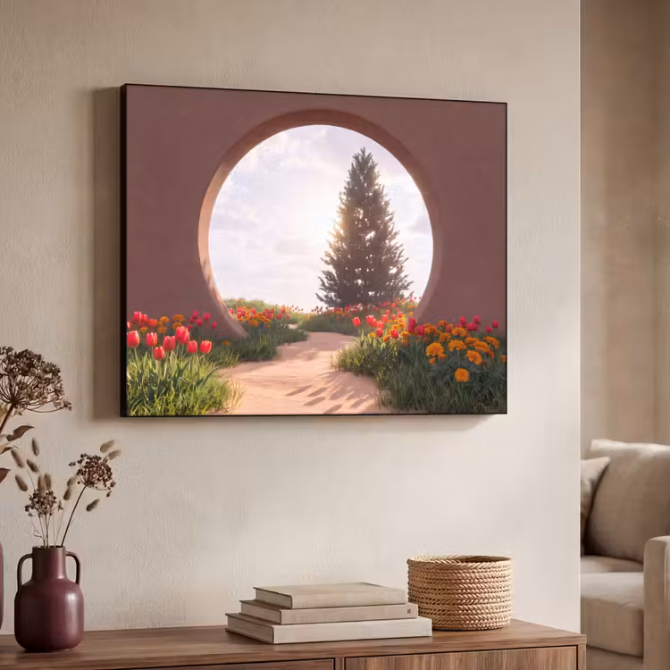 Art frame - Pad - Bloemen - Natuur — 7
