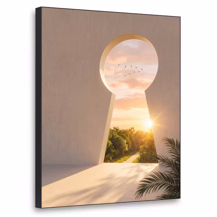 Art frame - Sleutelgat - Natuur - Zon — 1