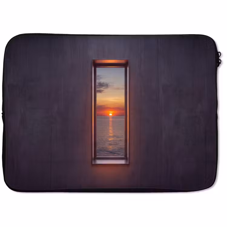 Laptophoes Zonsondergang - Zee - Natuur — 1