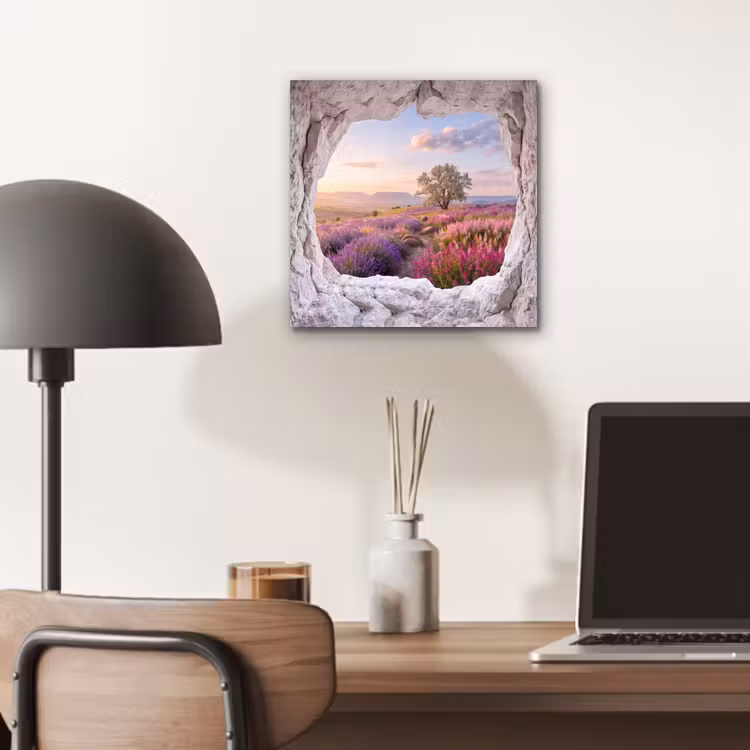 Aluminium schilderij - Bloemen - Pad - Natuur — 6