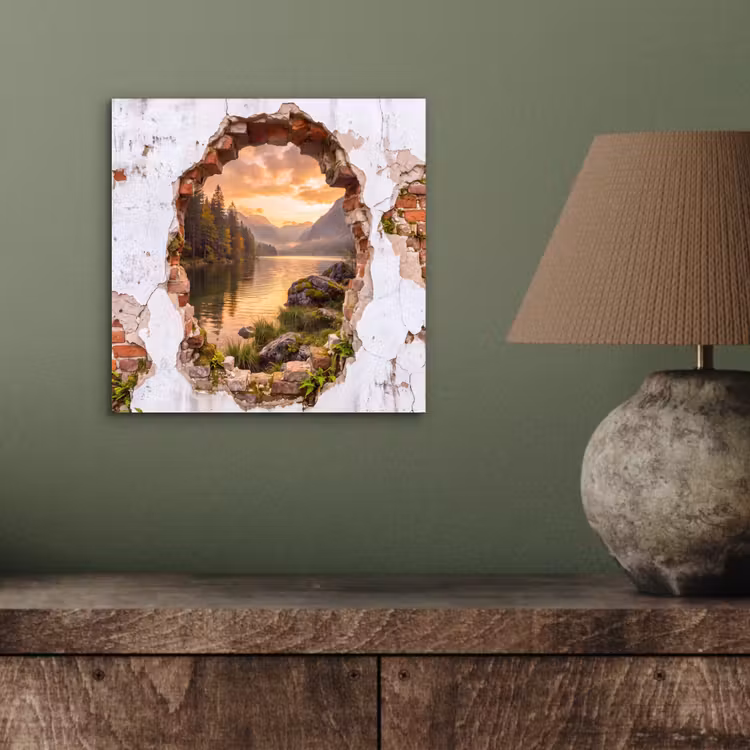 Aluminium schilderij - Muur - Landschap - Natuur — 3