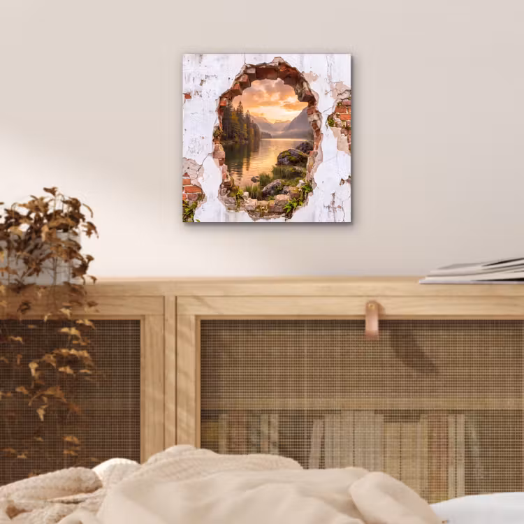 Aluminium schilderij - Muur - Landschap - Natuur — 4