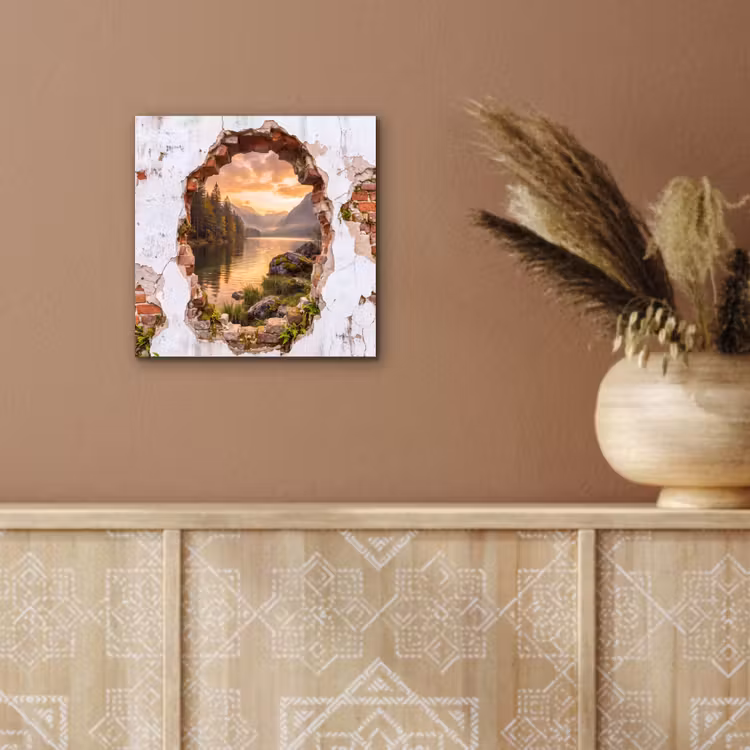 Aluminium schilderij - Muur - Landschap - Natuur — 5