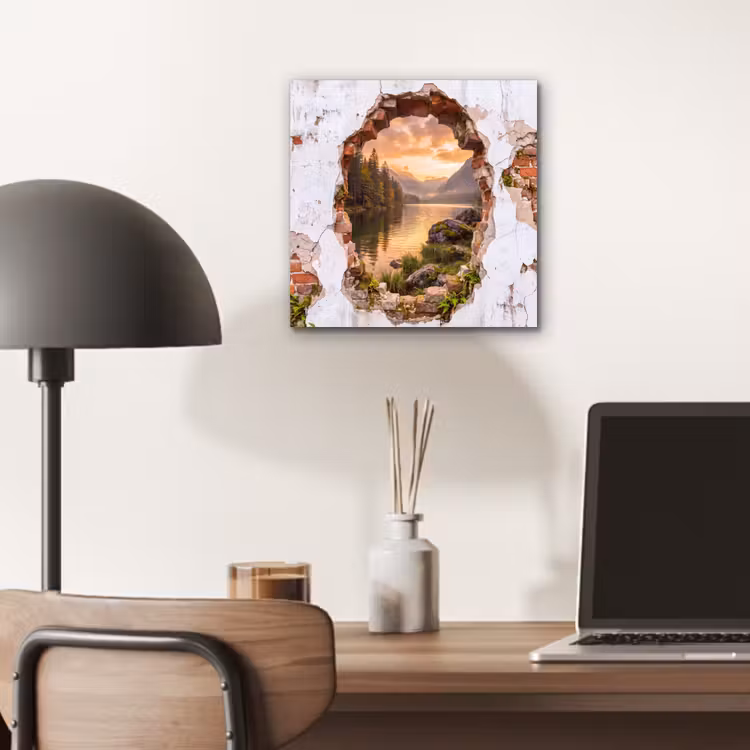 Aluminium schilderij - Muur - Landschap - Natuur — 6