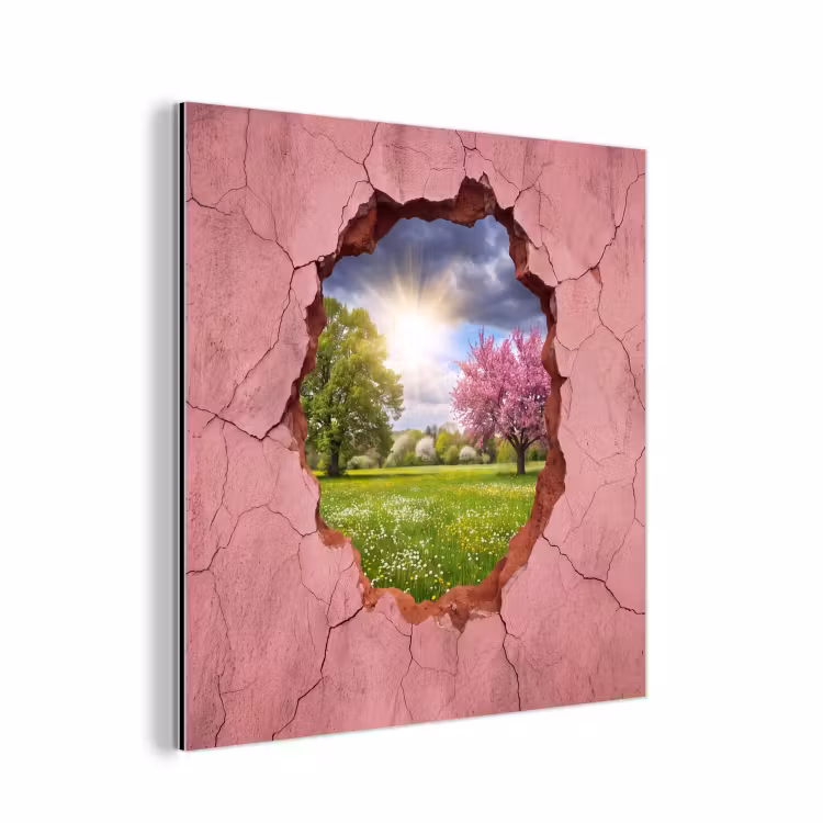 Aluminium schilderij - Natuur - Lente - Zon — 1