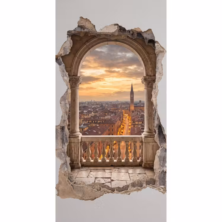 Behang - Stad - Zonsondergang - Architectuur — 2