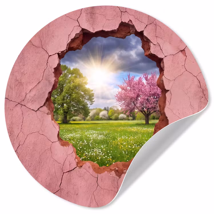 Behangcirkel - Natuur - Lente - Zon — 1