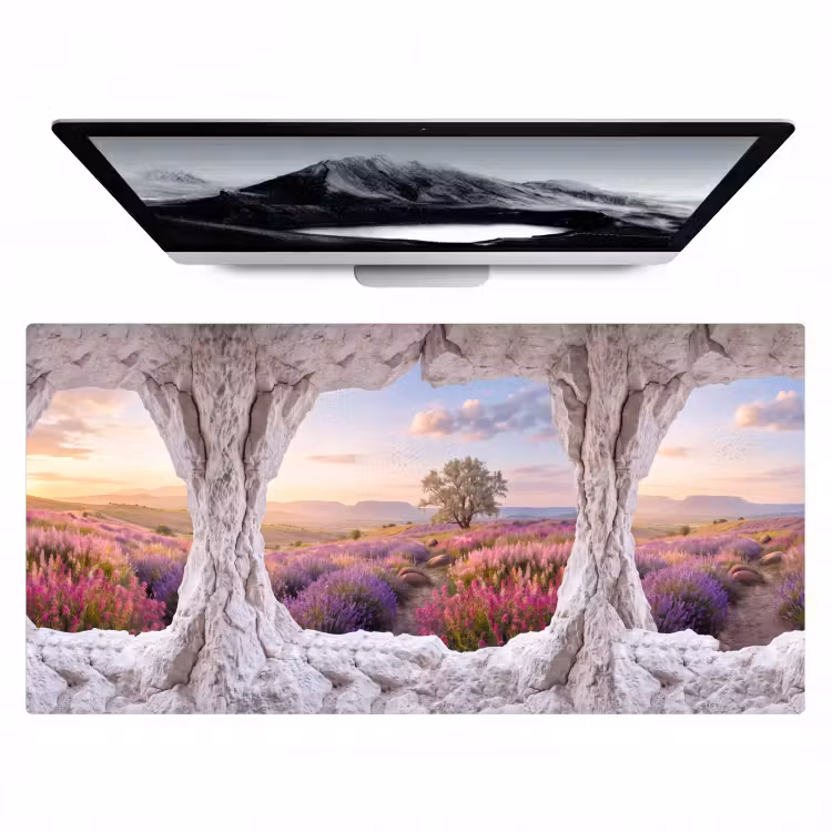 Bureau onderlegger - Bloemen - Pad - Natuur — 1