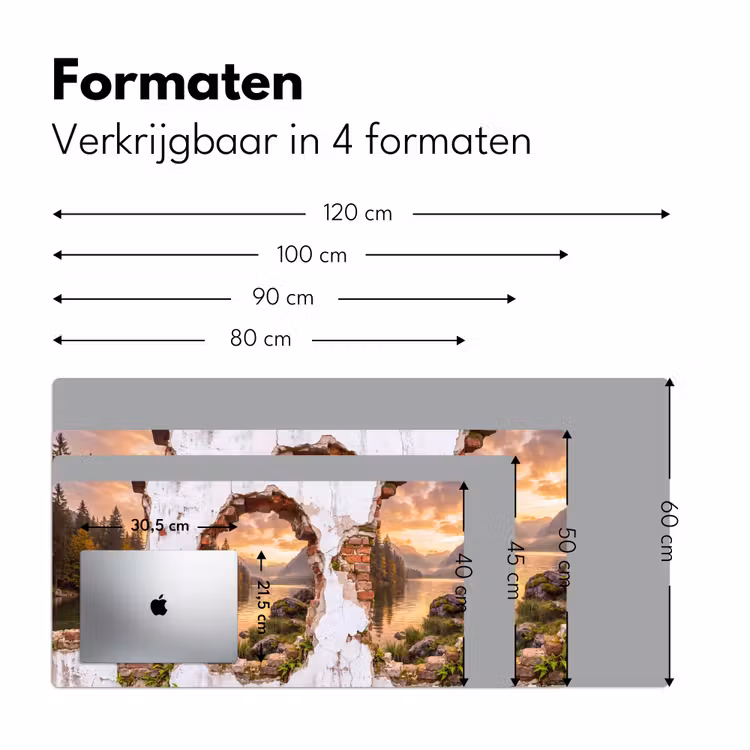 Bureau onderlegger - Muur - Landschap - Natuur — 8
