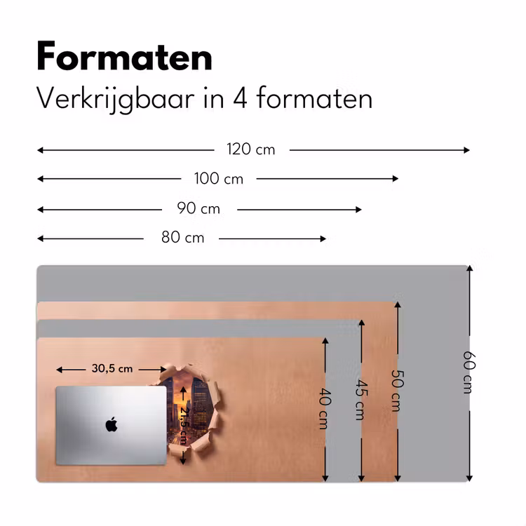 Bureau onderlegger - Stad - Zonsondergang - Papier — 8
