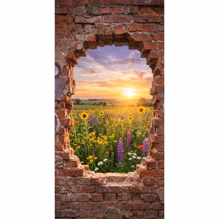 Behang - Bloemen - Veld - Natuur — 2