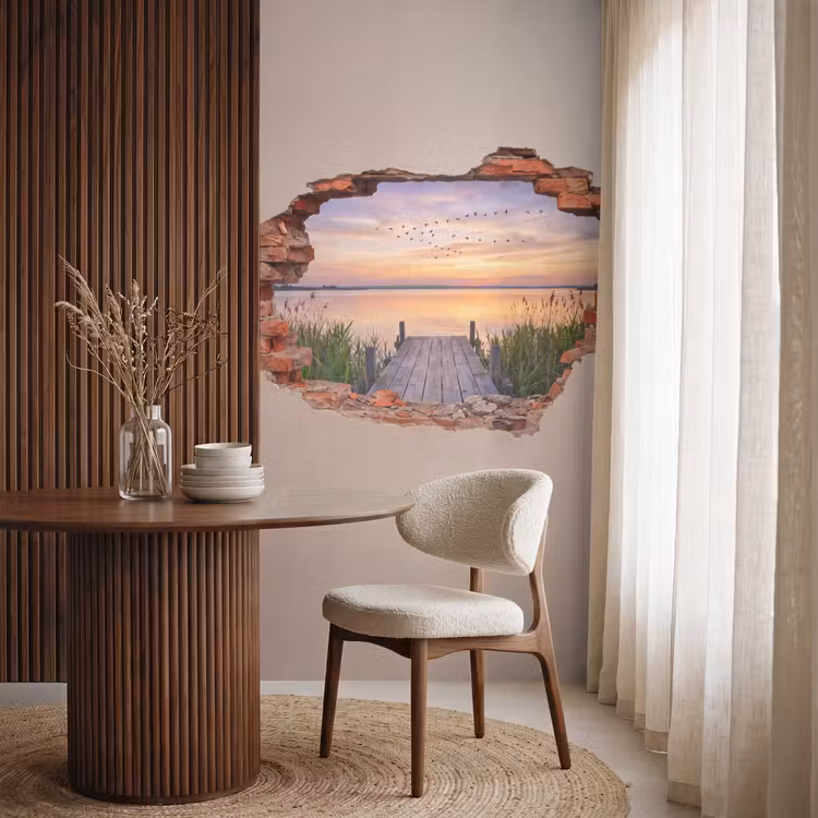 Behang - Muur - Landschap - Illusie — 4
