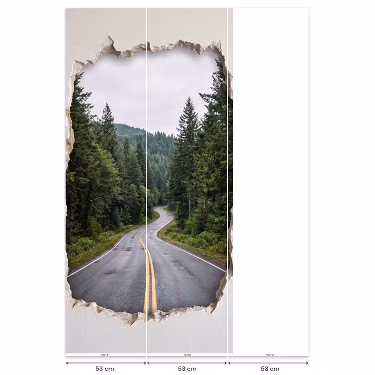 Behang - Weg - Bos - Natuur — 6