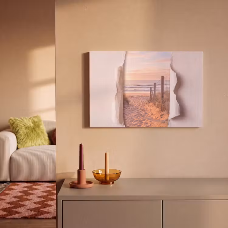 Canvas schilderij - Duin - Pad - Kust — 1