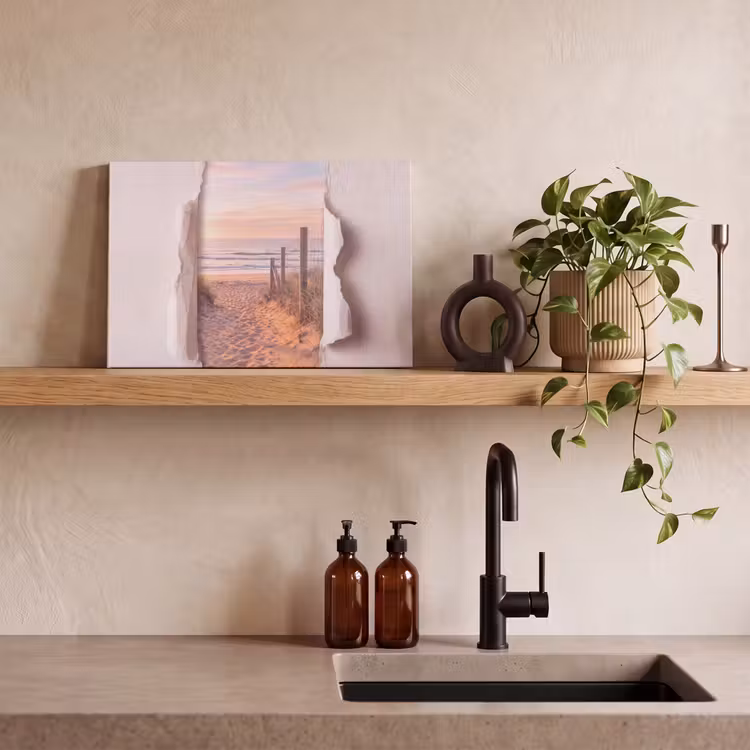 Canvas schilderij - Duin - Pad - Kust — 2