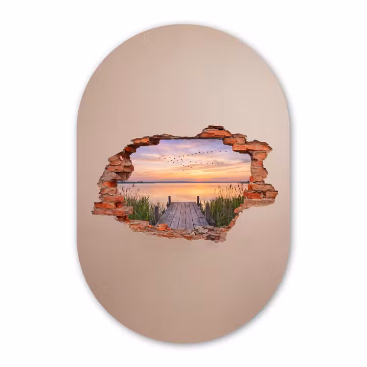 Muurovaal - Muur - Landschap - Illusie — 3
