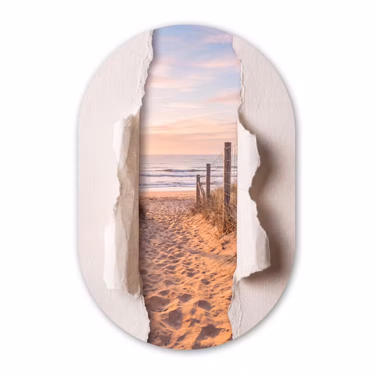 Muurovaal glas - Duin - Pad - Kust — 1