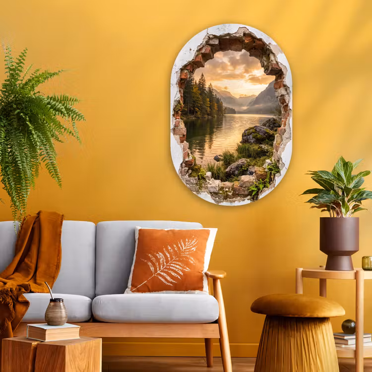 Muurovaal glas - Muur - Landschap - Natuur — 3