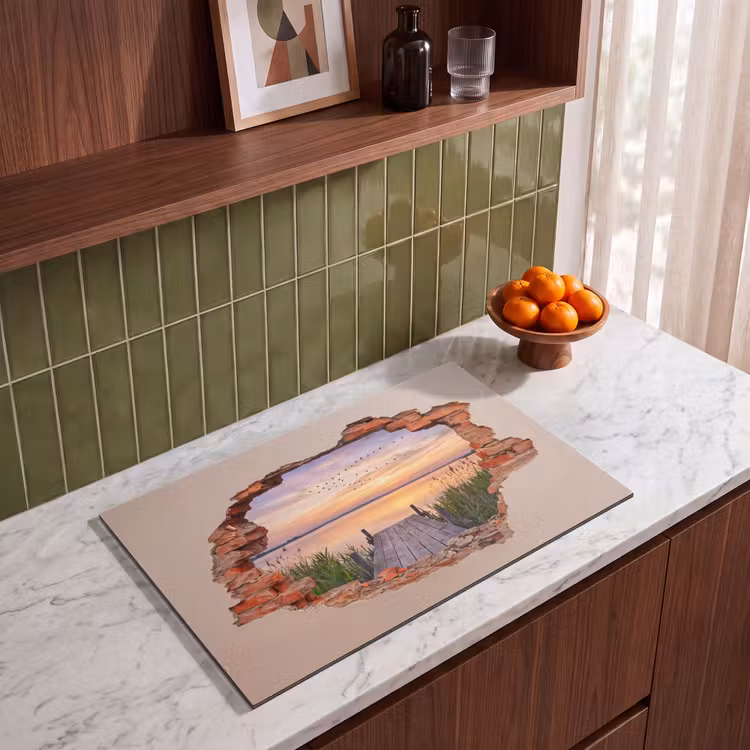 Inductiebeschermer - Muur - Landschap - Illusie — 3