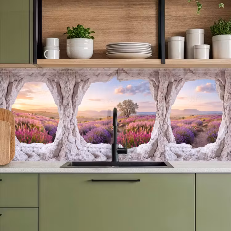 Keuken achterwand - Bloemen - Pad - Natuur — 8