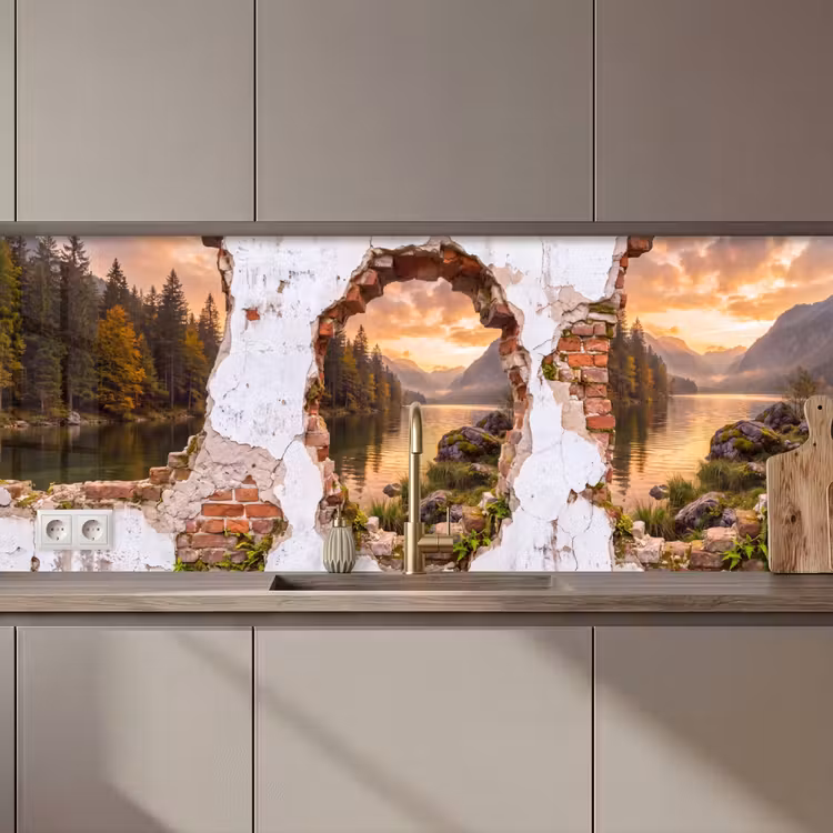 Keuken achterwand - Muur - Landschap - Natuur — 1