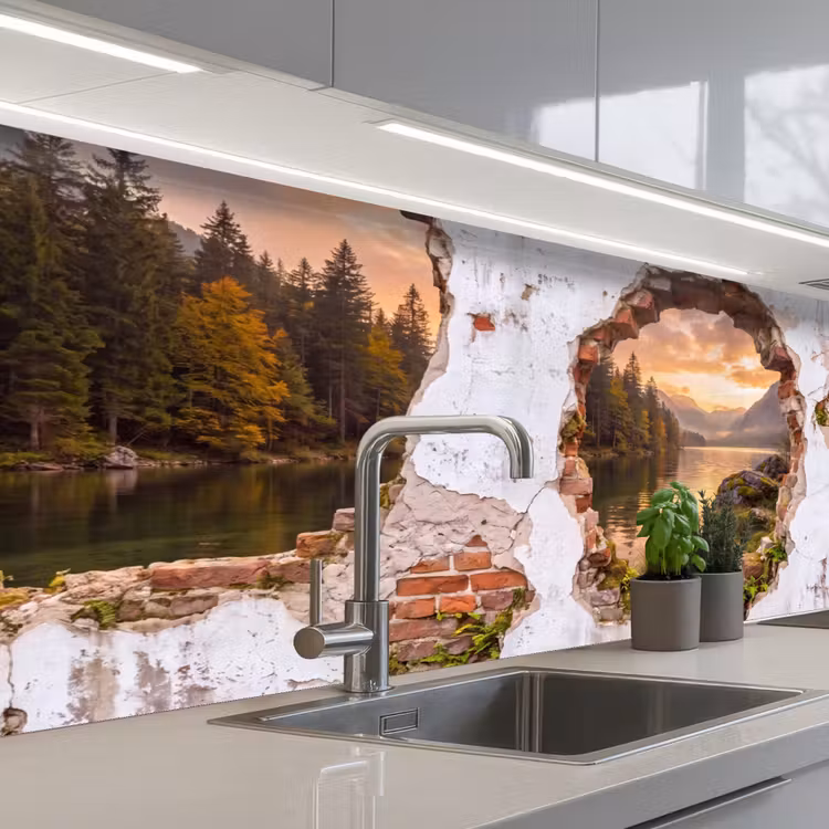 Keuken achterwand - Muur - Landschap - Natuur — 2