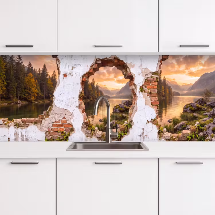 Keuken achterwand - Muur - Landschap - Natuur — 4