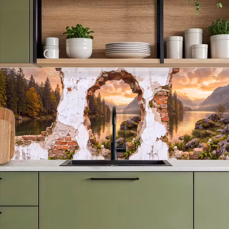 Keuken achterwand - Muur - Landschap - Natuur — 8