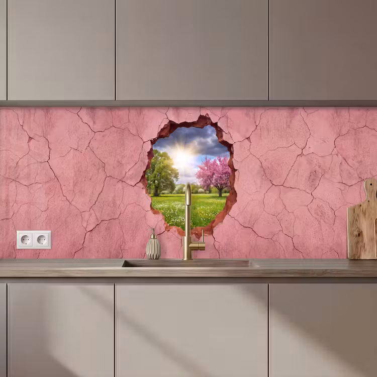 Keuken achterwand - Natuur - Lente - Zon — 1