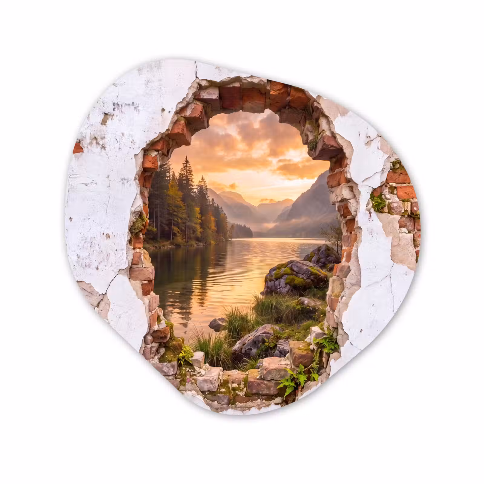 Organisch schilderij forex - Muur - Landschap - Natuur — 1