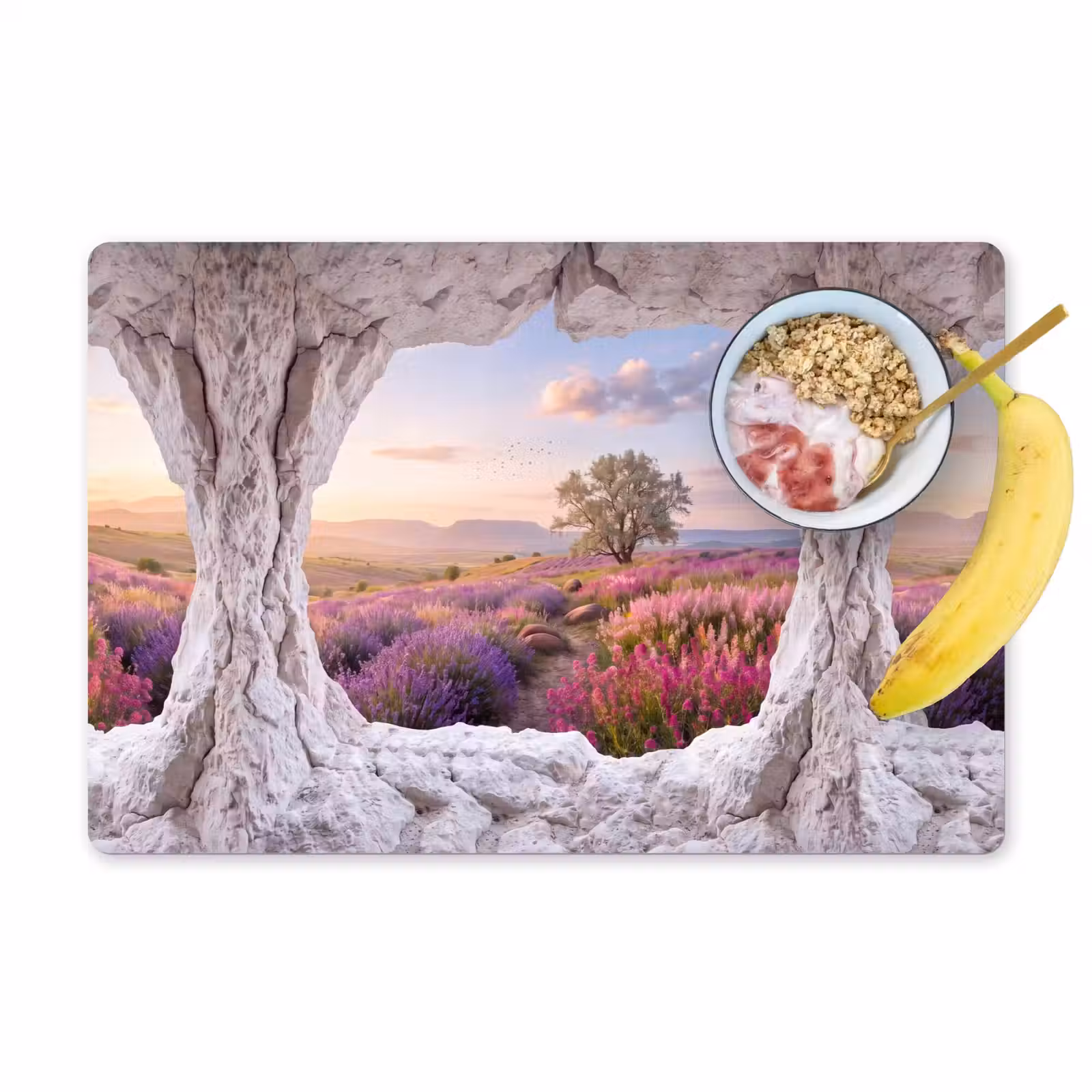 Placemat - 6 stuks - Bloemen - Pad - Natuur — 1
