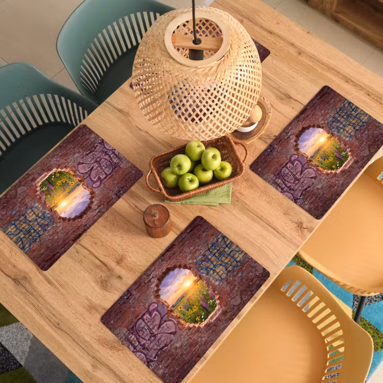 Placemat - 6 stuks - Bloemen - Veld - Natuur — 4