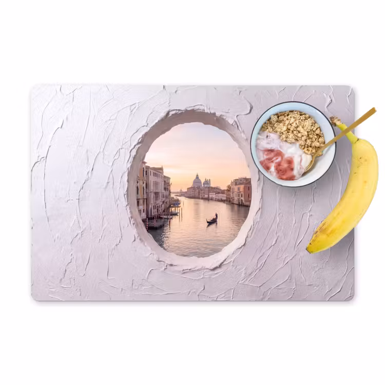 Placemat - 6 stuks - Gondel - Kanaal - Venetië — 1