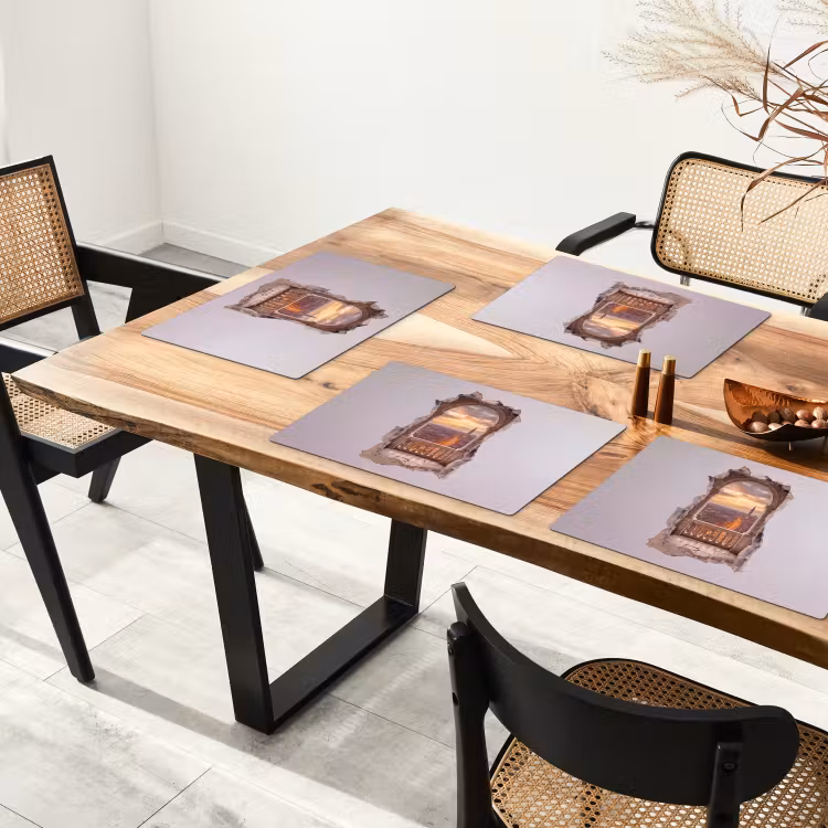 Placemat - 6 stuks - Stad - Zonsondergang - Architectuur — 3