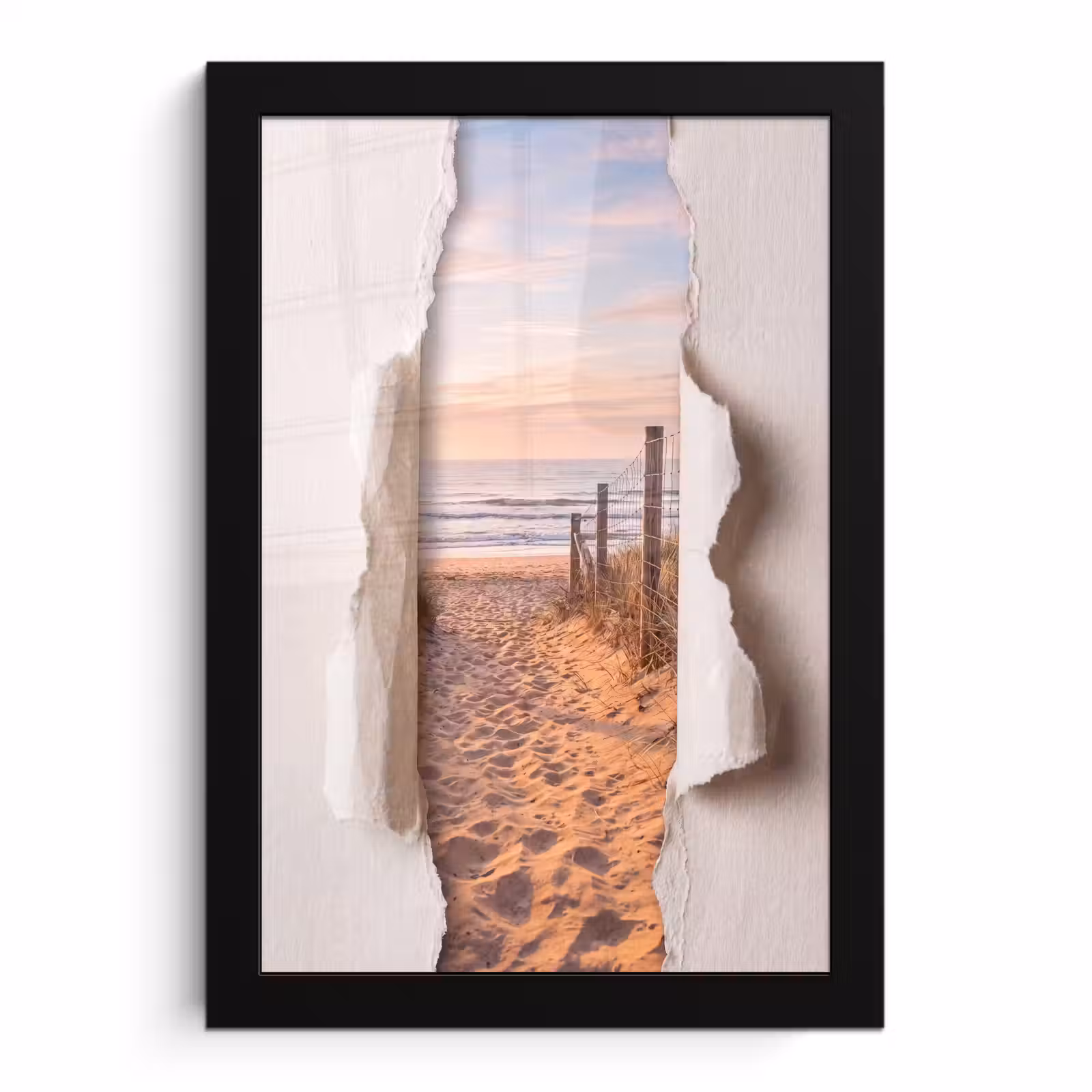 Poster met lijst - Duin - Pad - Kust — 1