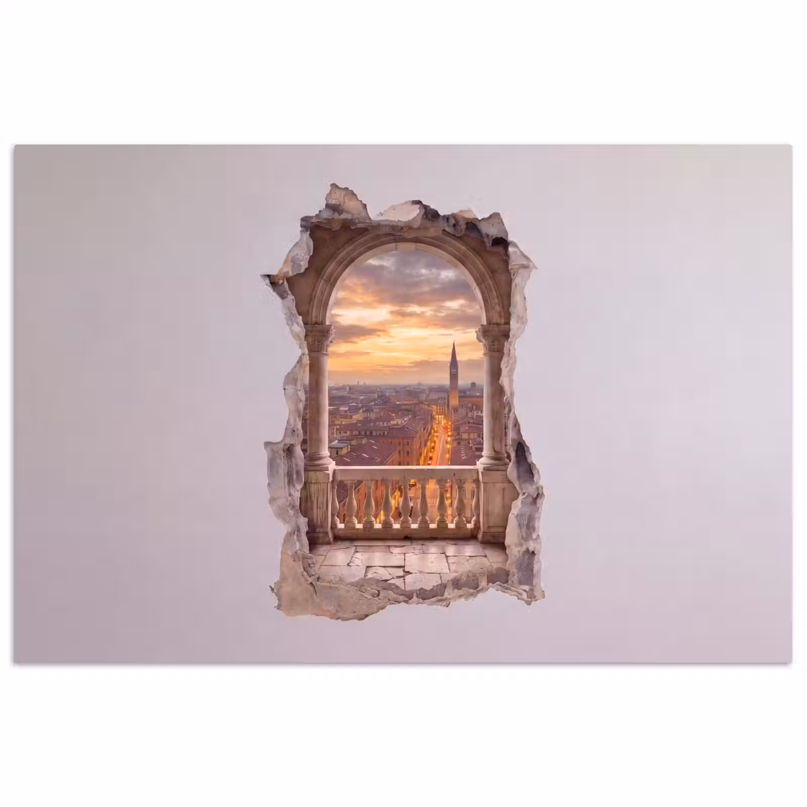 Poster - Stad - Zonsondergang - Architectuur — 1