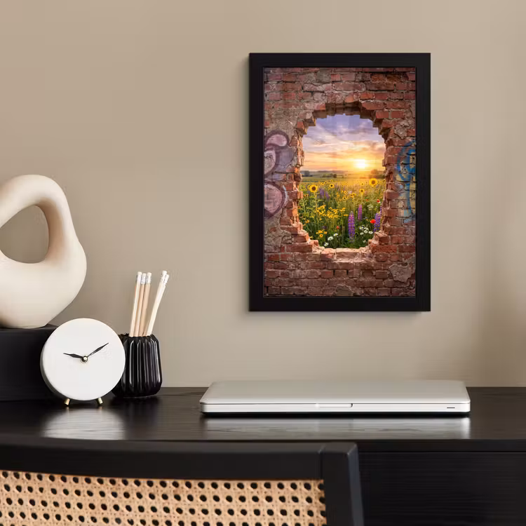 Poster met lijst - Bloemen - Veld - Natuur — 3