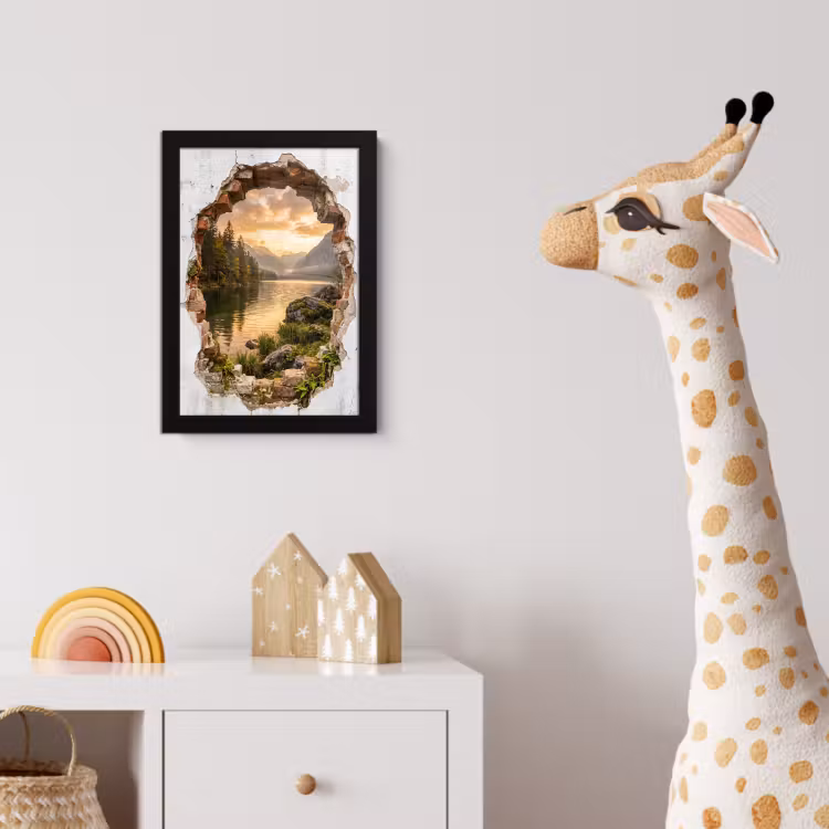 Poster met lijst - Muur - Landschap - Natuur — 5