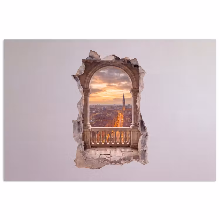 Poster - Stad - Zonsondergang - Architectuur — 1