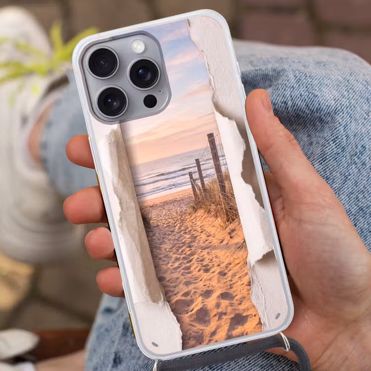 Telefoonhoesje met koord - Duin - Pad - Kust — 2