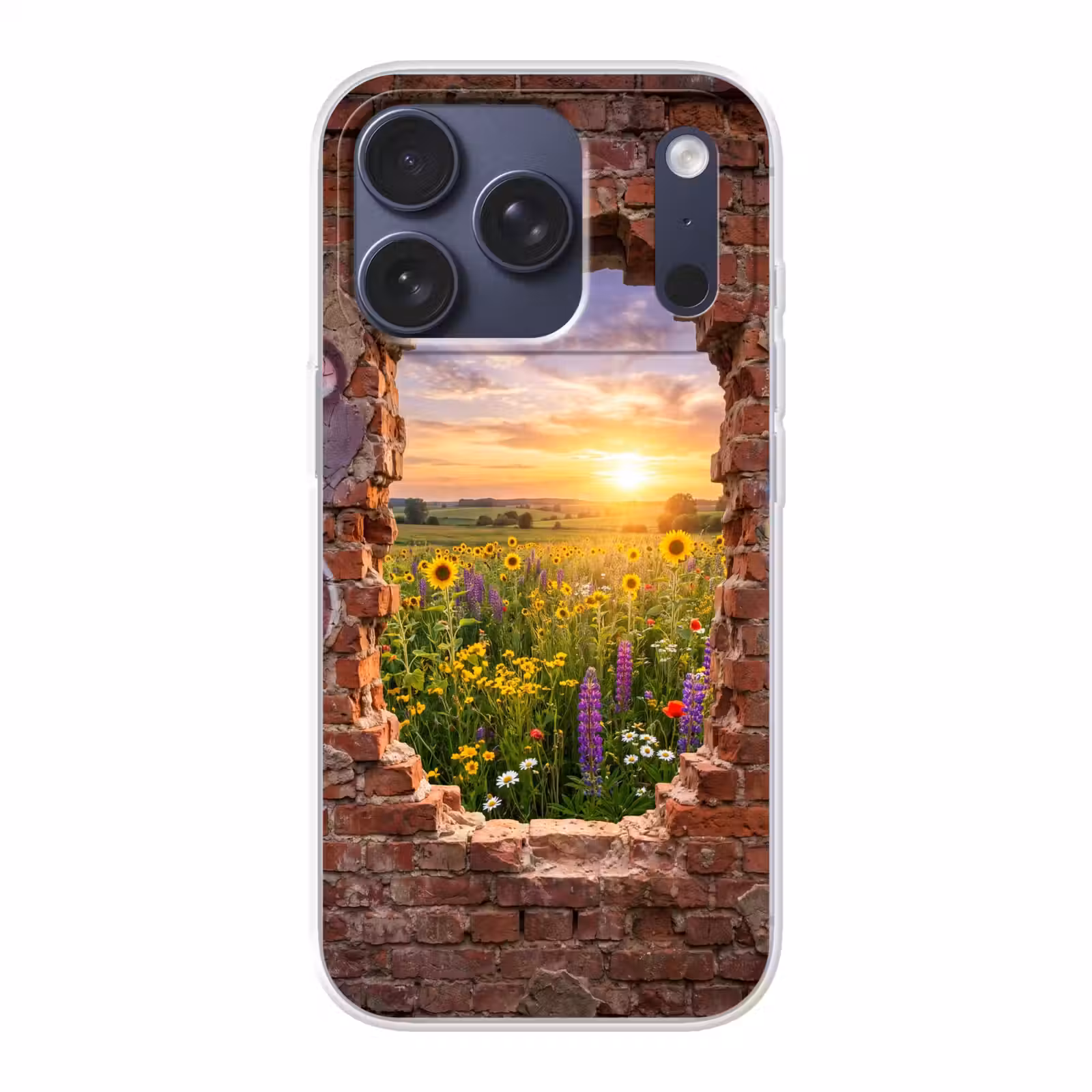 Telefoonhoesje - Bloemen - Veld - Natuur — 1
