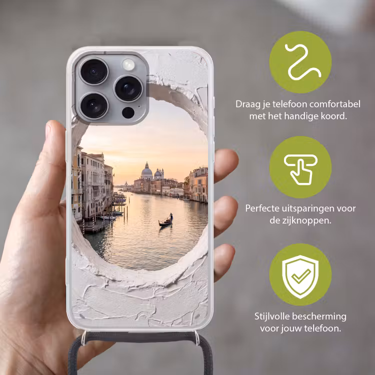 Telefoonhoesje met koord - Gondel - Kanaal - Venetië — 4
