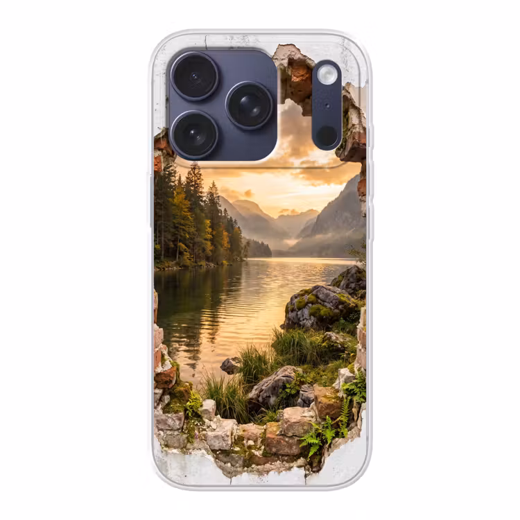 Telefoonhoesje - Muur - Landschap - Natuur — 1