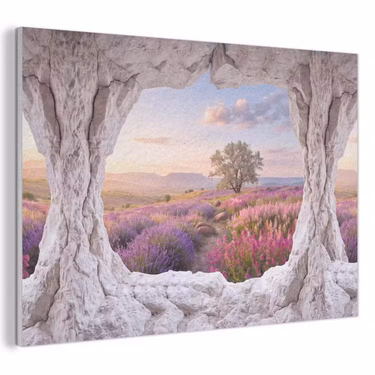 Akoestisch schilderij - Bloemen - Pad - Natuur — 1