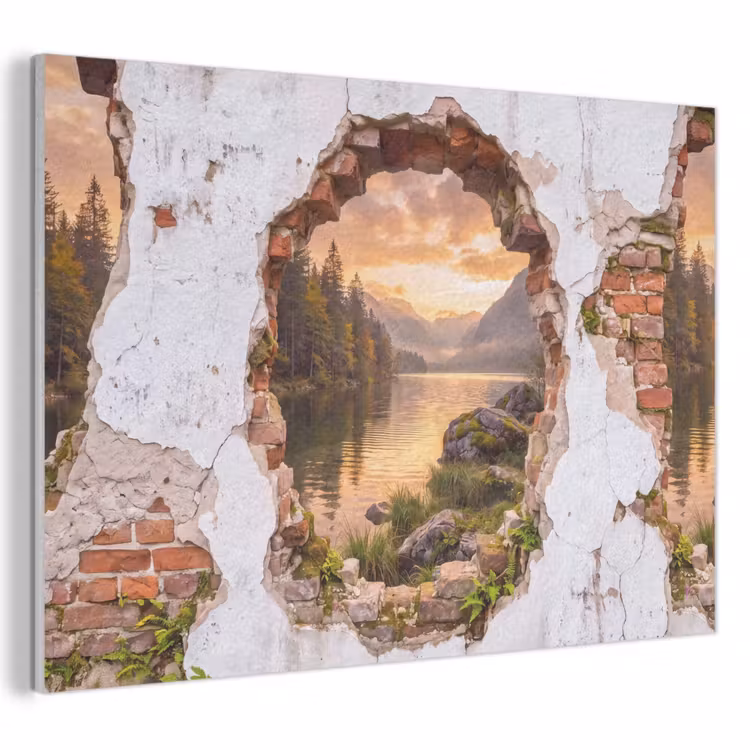 Akoestisch schilderij - Muur - Landschap - Natuur — 1