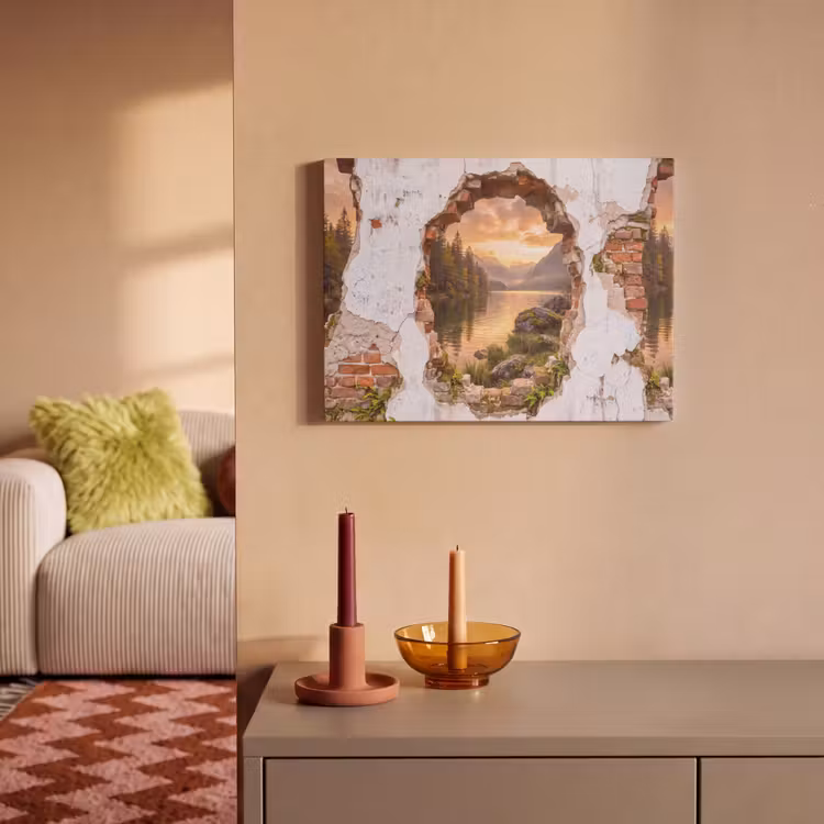 Akoestisch schilderij - Muur - Landschap - Natuur — 2