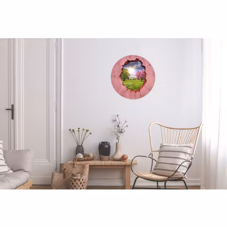 Muurcirkel aluminium - Natuur - Lente - Zon — 2